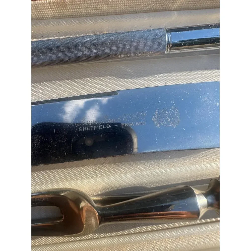 Vintage Sheffield Carving Set